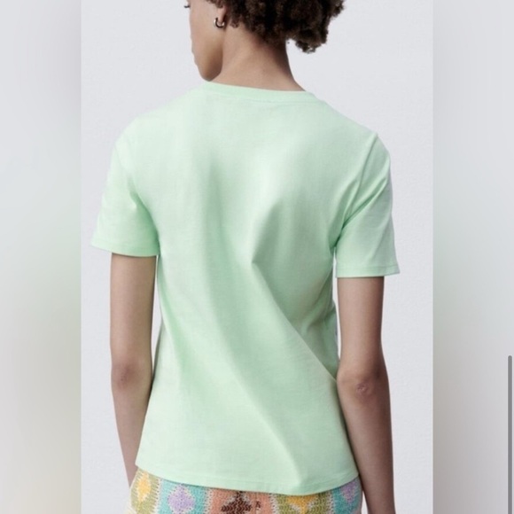 NWT Zara Crocheted Daisies Women's T-Shirt Small - Picture 4 of 13